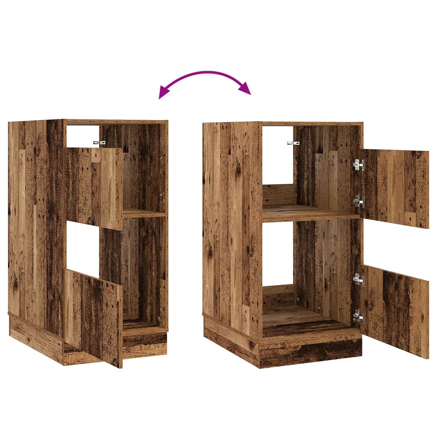 Laundry Cabinet Old Wood 50 x 68 x 102 cm Engineered wood