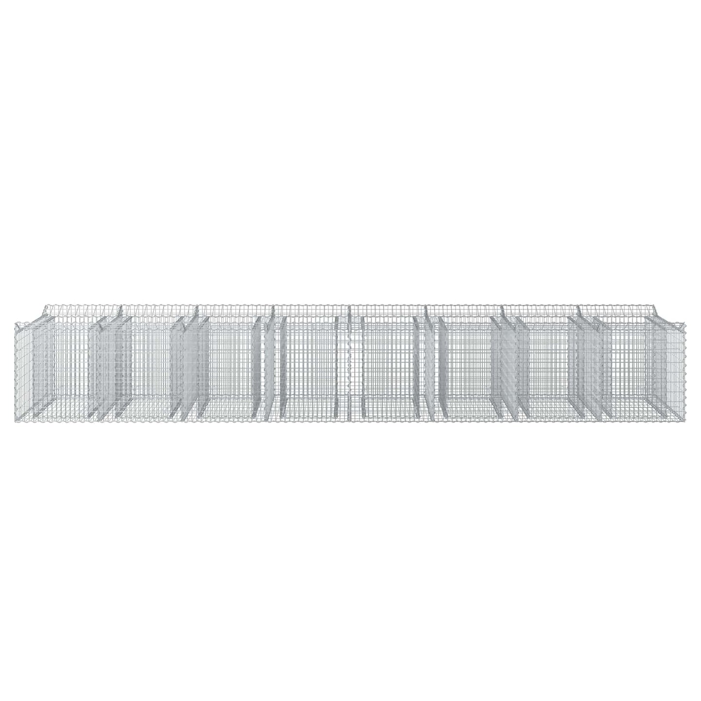 Gabion Raised Bed 3 pcs Silver