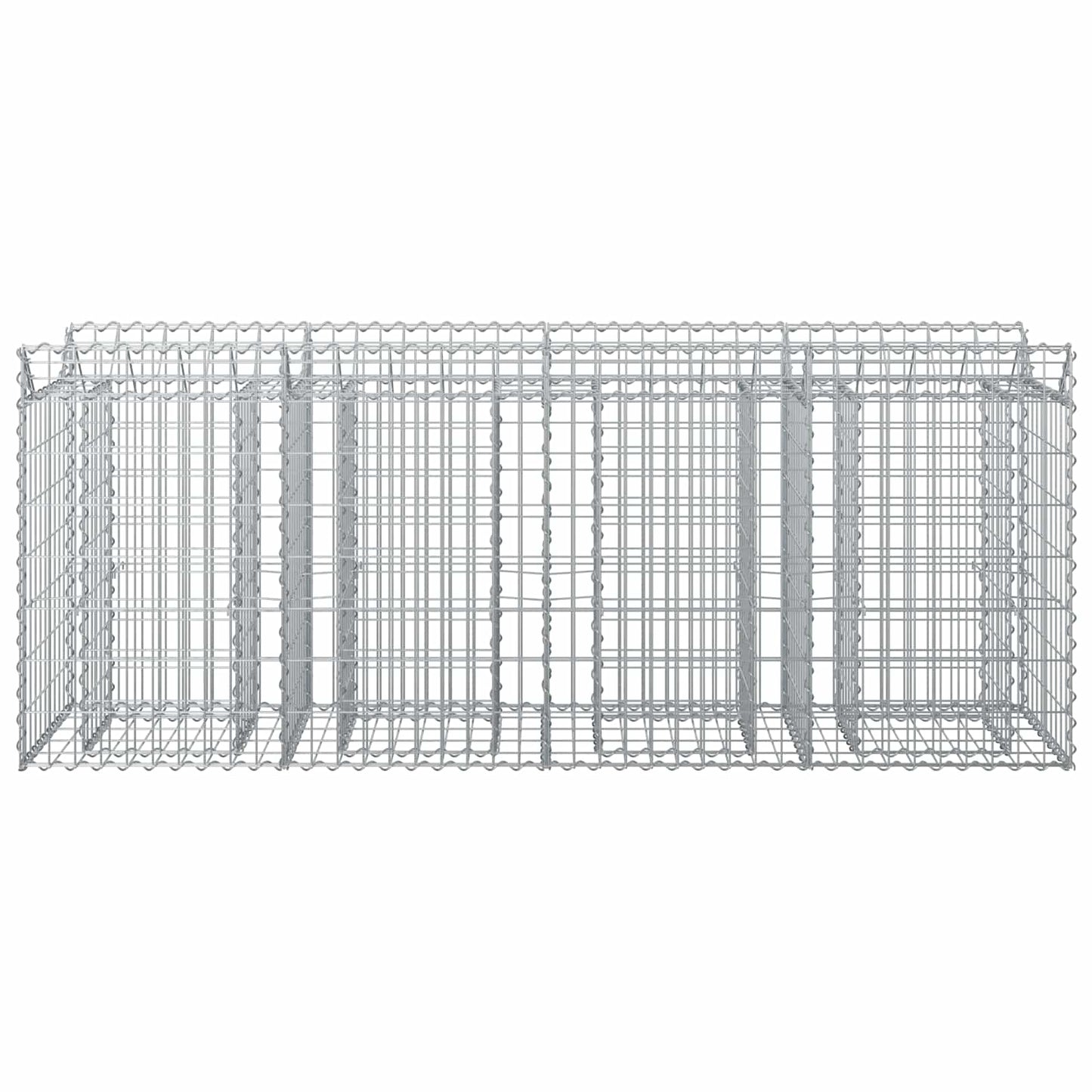Gabion Raised Bed 2 pcs Silver