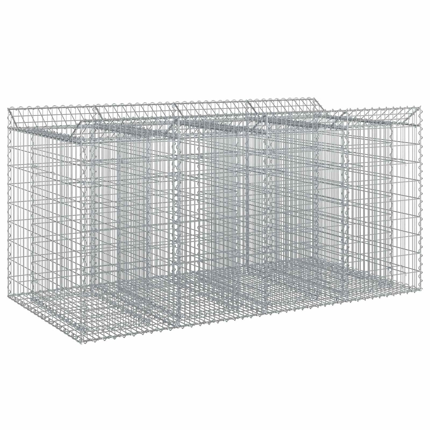 Gabion Raised Bed 2 pcs Silver