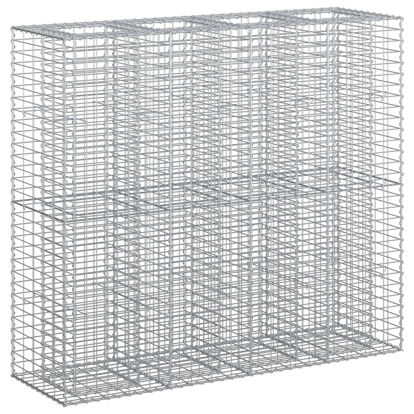 Gabion Raised Bed 2 pcs Silver 170 x 50 x 150 cm