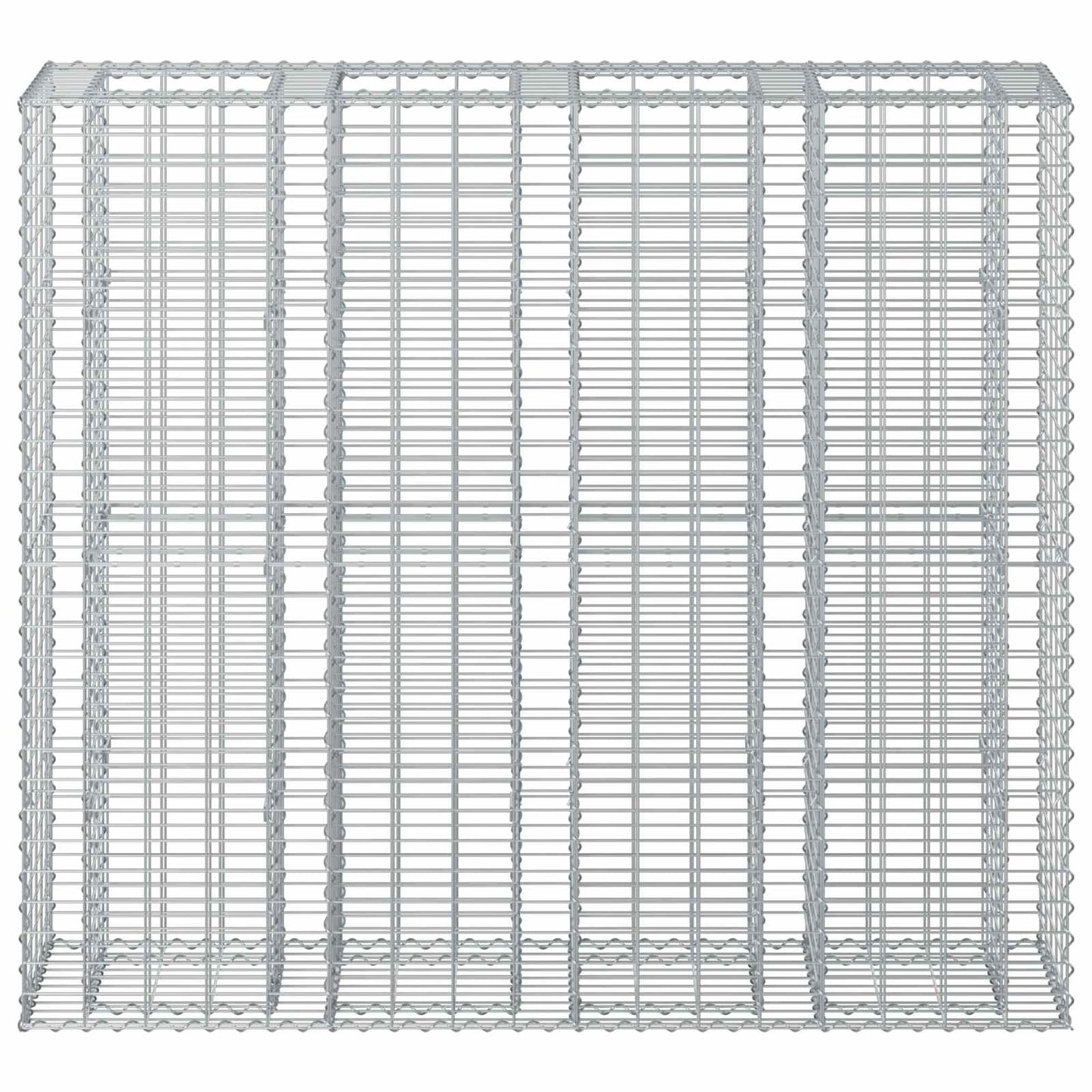 Gabion Raised Bed 2 pcs Silver 170 x 50 x 150 cm