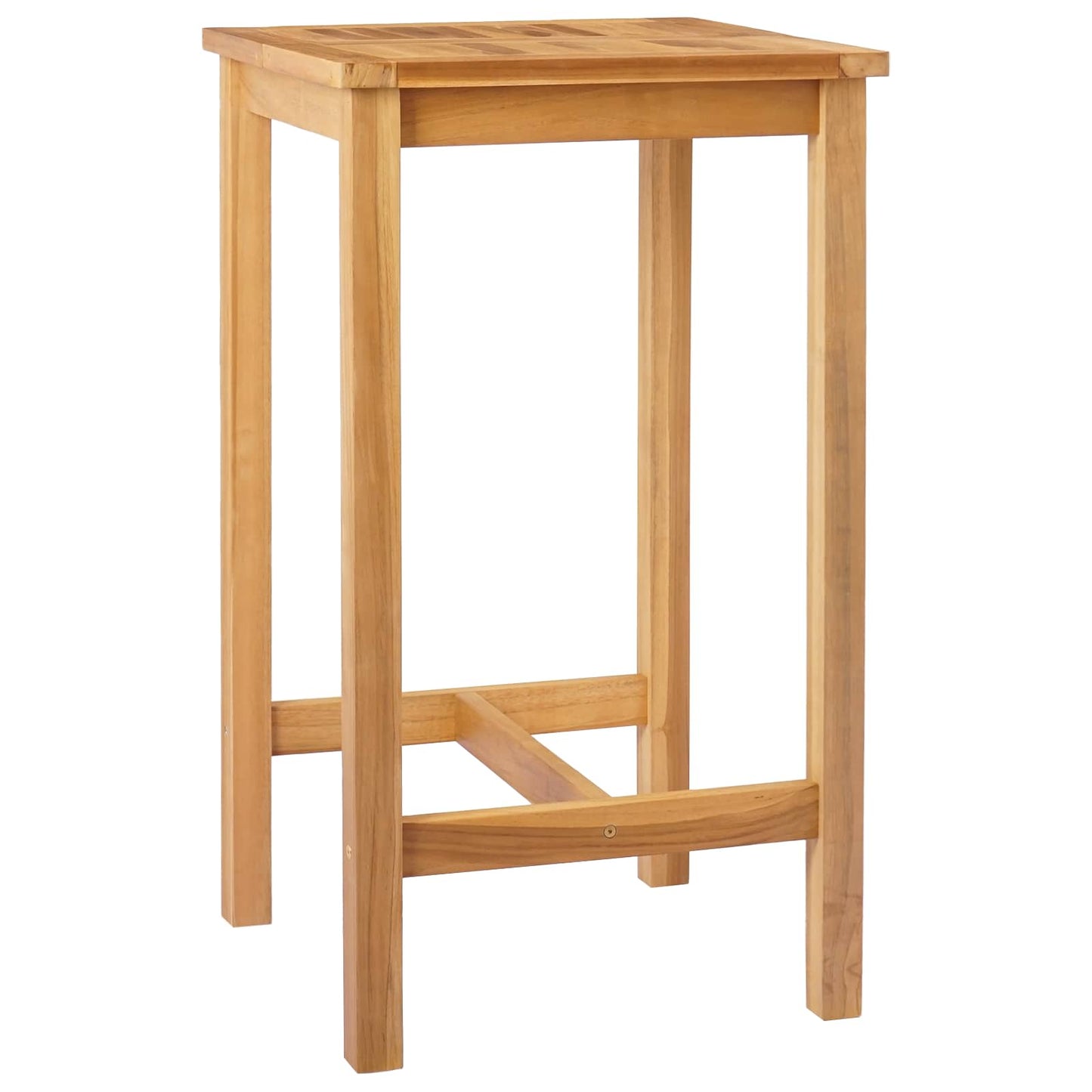 Bar Table Natural 60 x 60 x 105 cm Solid-Teak