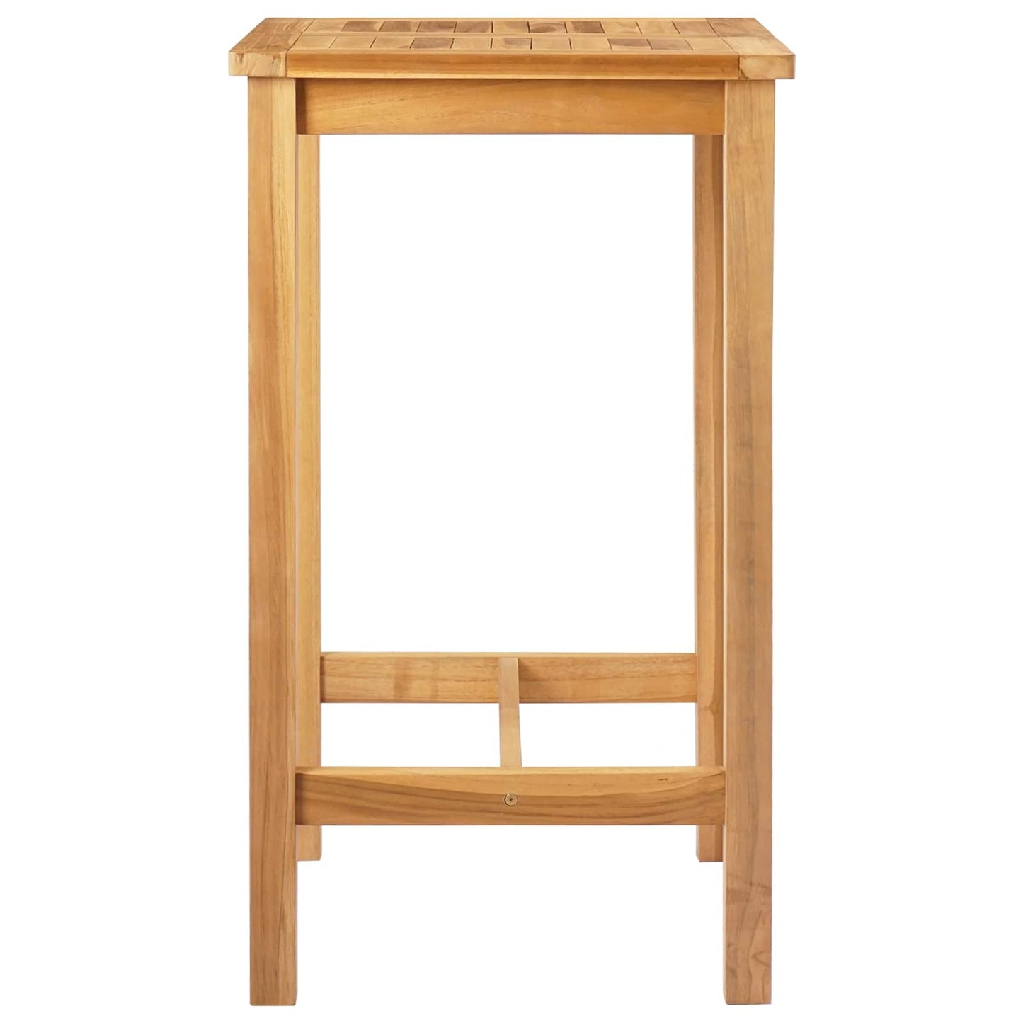 Bar Table Natural 60 x 60 x 105 cm Solid-Teak