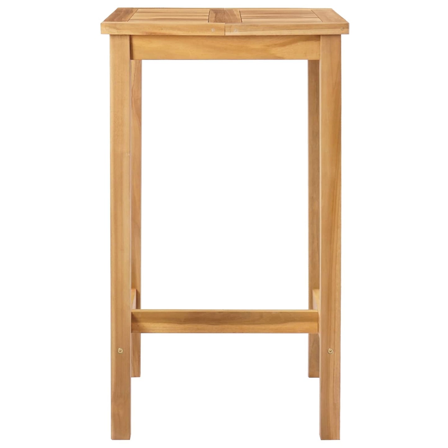 Bar Table Natural 60 x 60 x 105 cm Solid-Teak