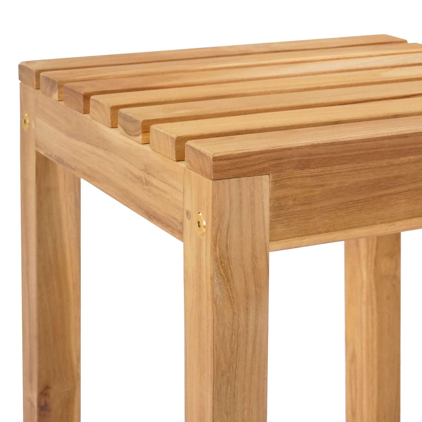 Bar Stool 4 pcs Brown Solid Teak Wood