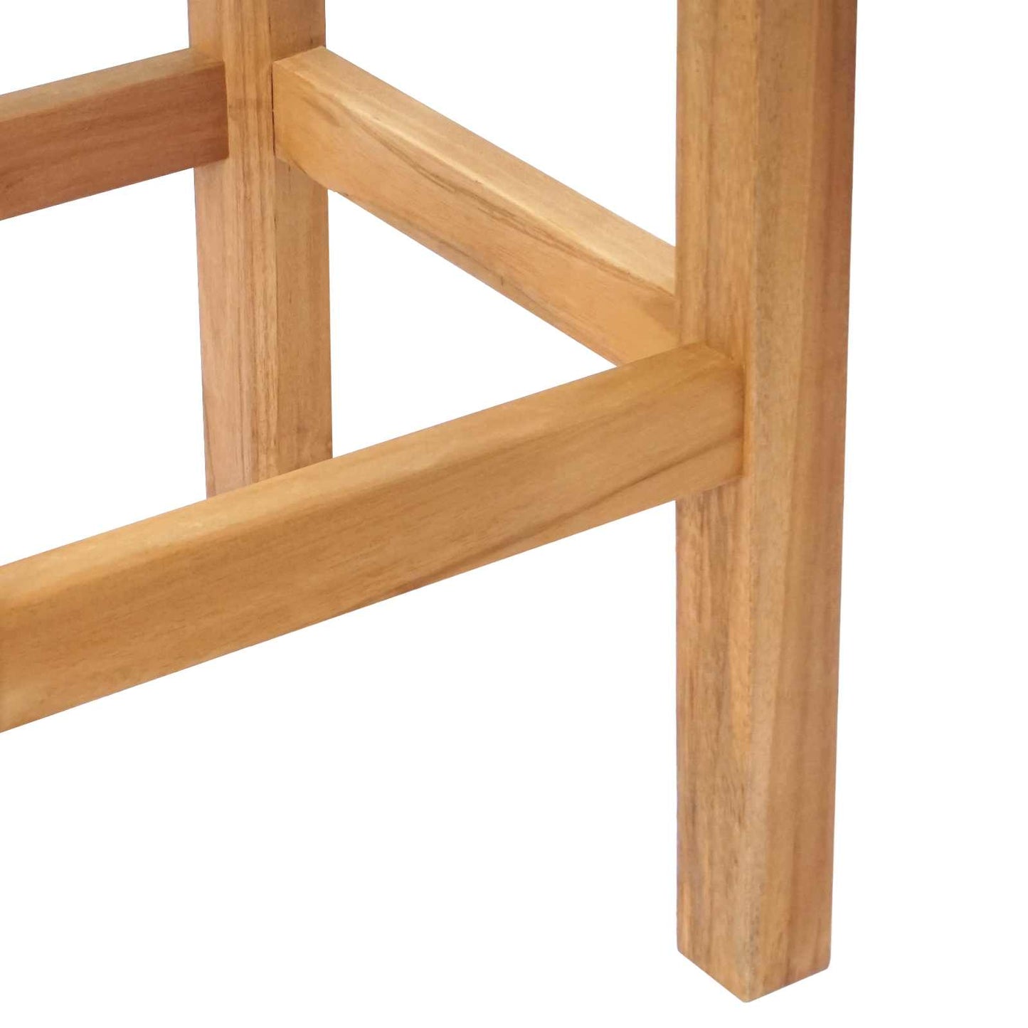 Bar Stool 4 pcs Brown Solid Teak Wood