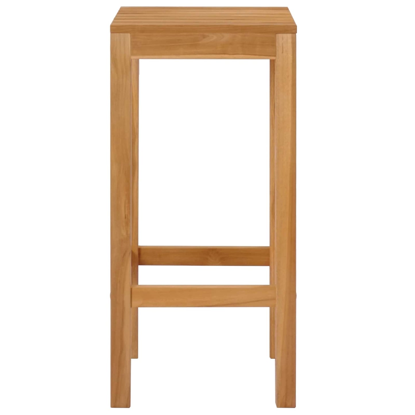 Bar Stool 4 pcs Brown Solid Teak Wood