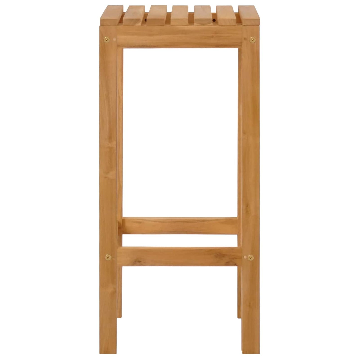 Bar Stool 4 pcs Brown Solid Teak Wood