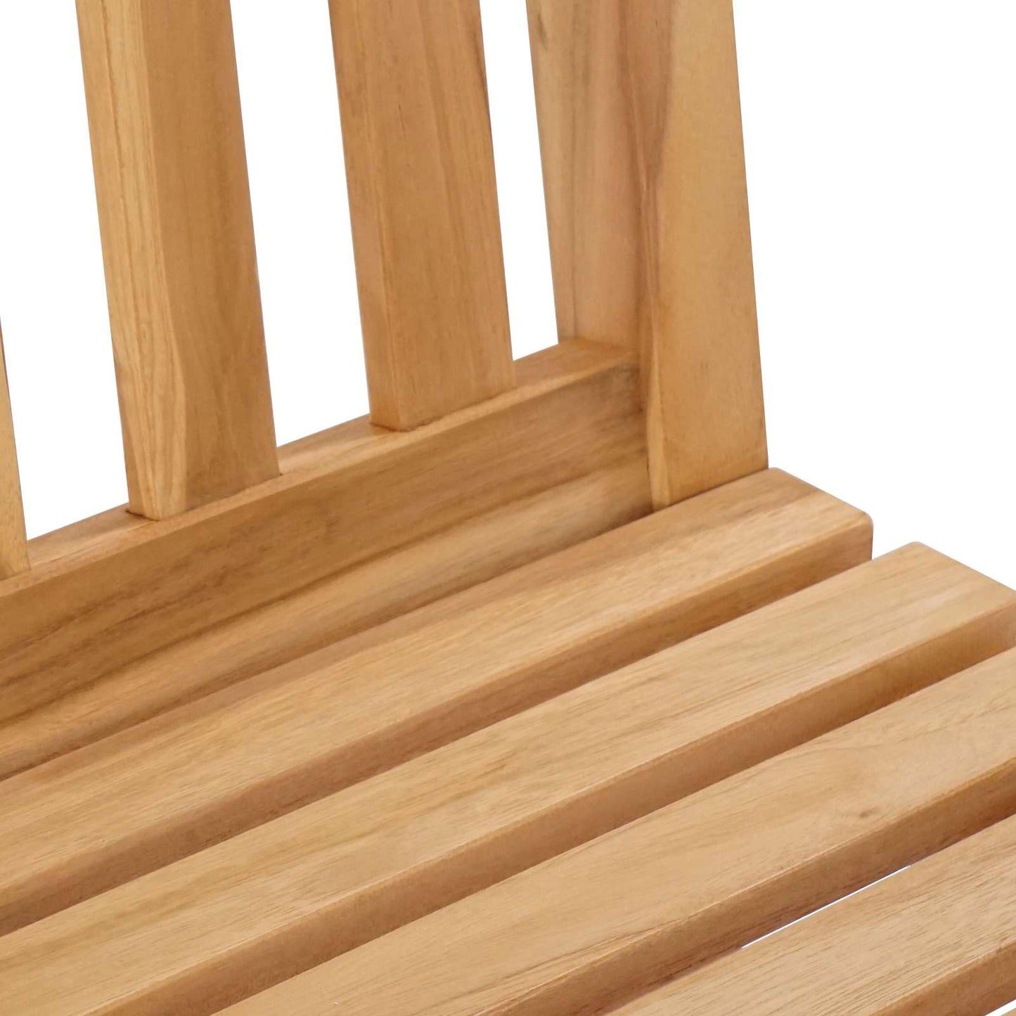Bar Stool 2 pcs Brown Solid Teak Wood