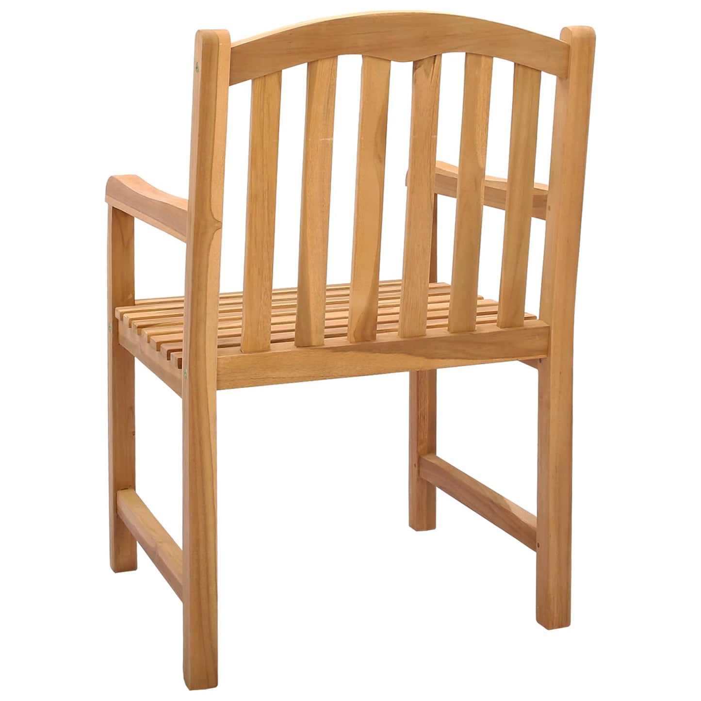 Handcarved Rose Chair 2 pcs Natural 58 x 60 x 90 cm