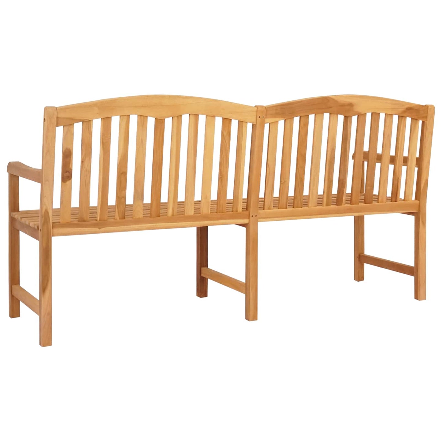 Handcarved Rose Bench Natural 150 x 60 x 90 cm Solid Teak Wood