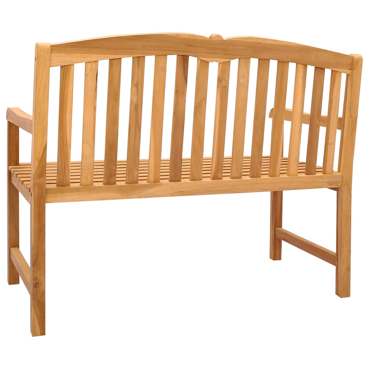 Handcarved Rose Bench Natural 114 x 60 x 95 cm Solid Teak Wood