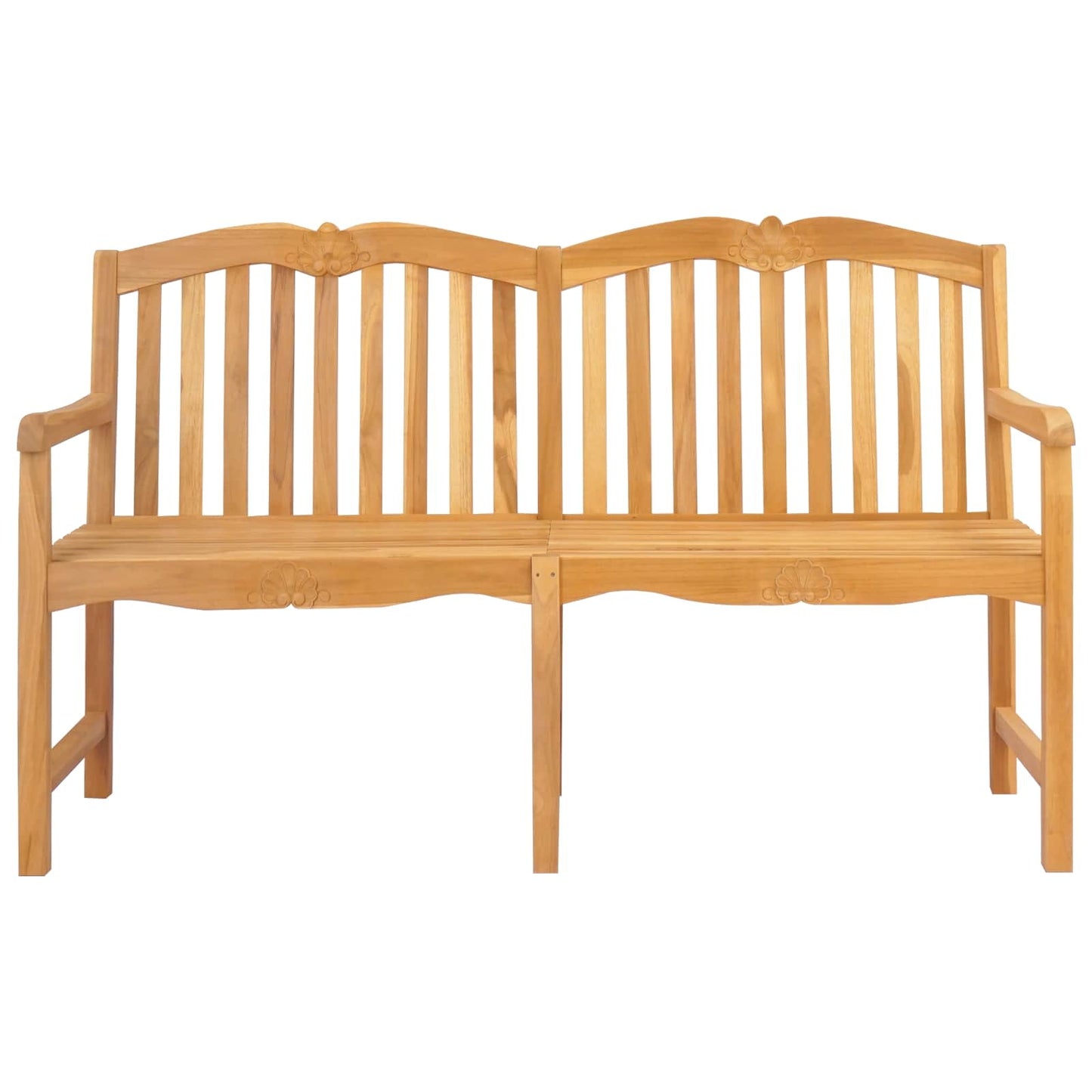 Handcarved Rose Bench Natural 150 x 60.5 x 95 cm