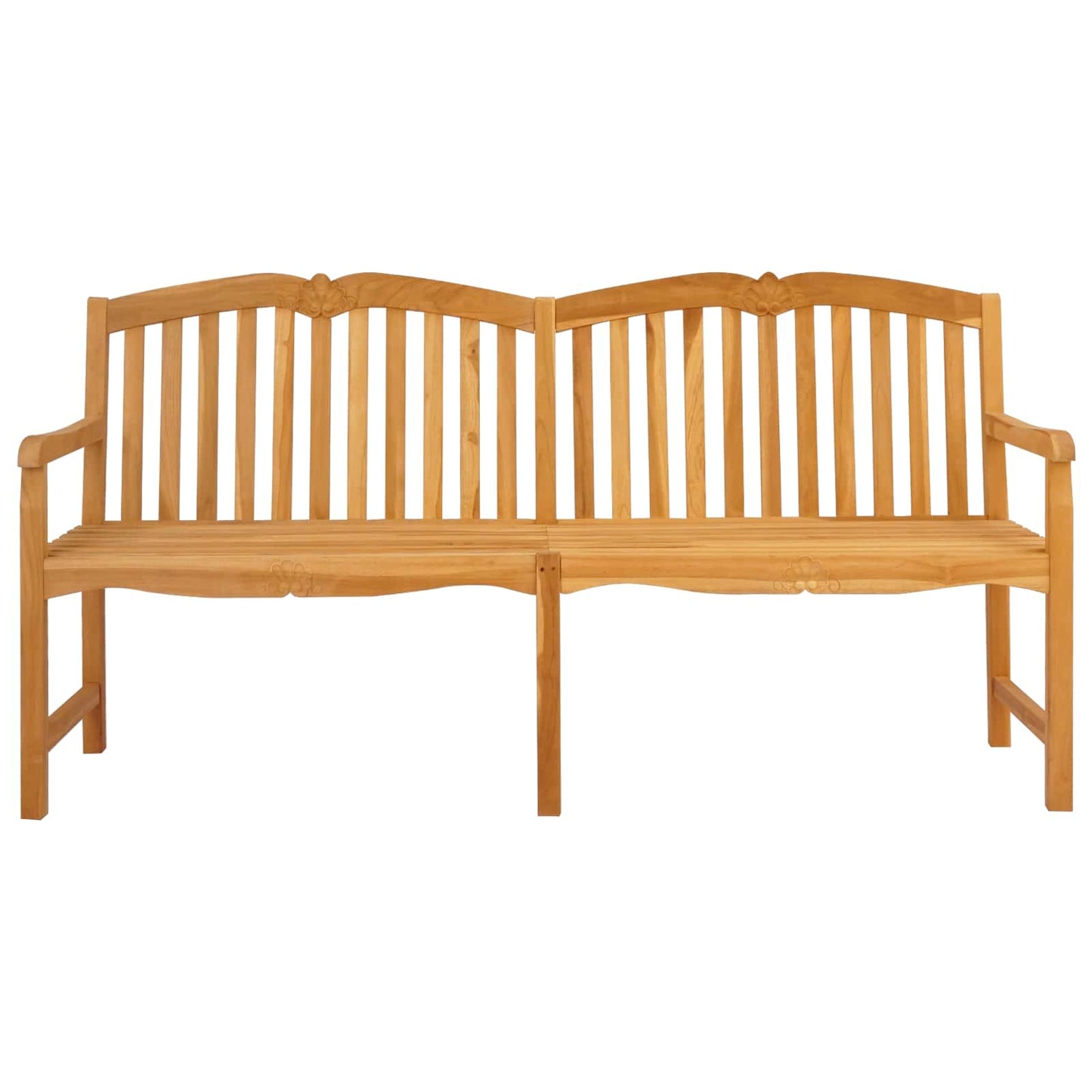 Handcarved Rose Bench Natural 180.5 x 60 x 96 cm