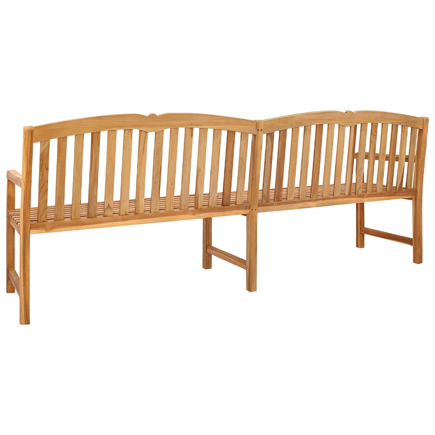 Handcarved Rose Bench Natural 228 x 61 x 94.5 cm