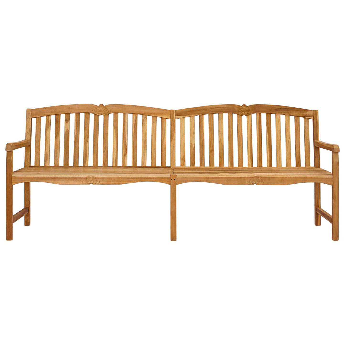 Handcarved Rose Bench Natural 228 x 61 x 94.5 cm