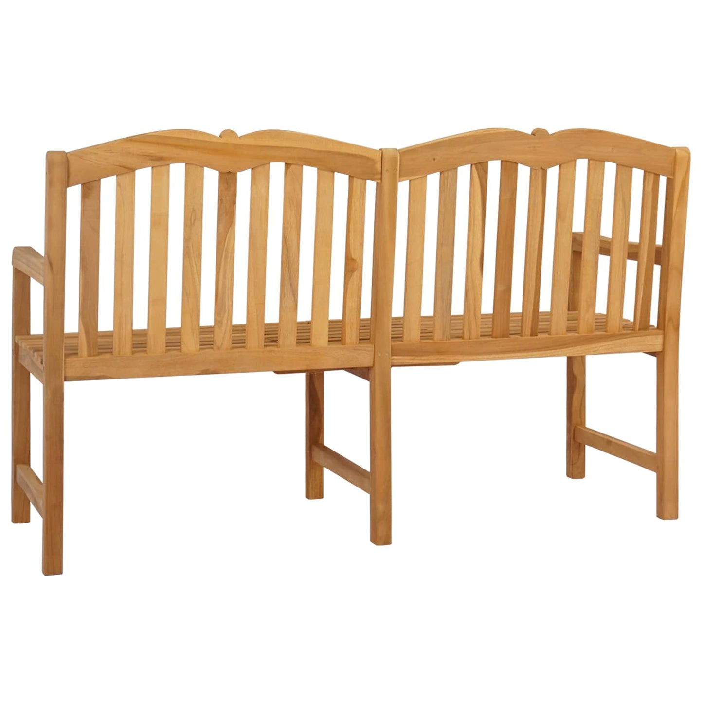 Handcarved Rose Bench Natural 155 x 60 x 94 cm Solid Teak Wood
