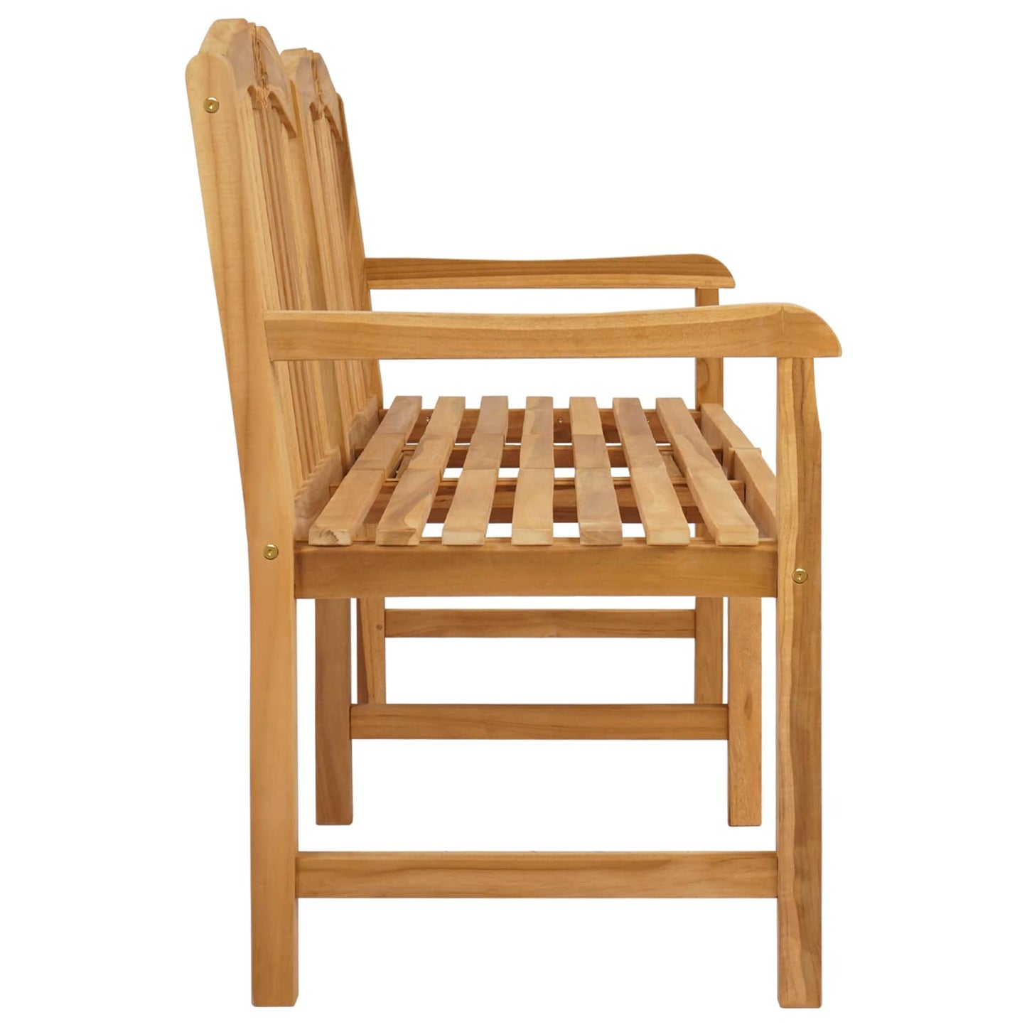 Handcarved Rose Bench Natural 155 x 60 x 94 cm Solid Teak Wood