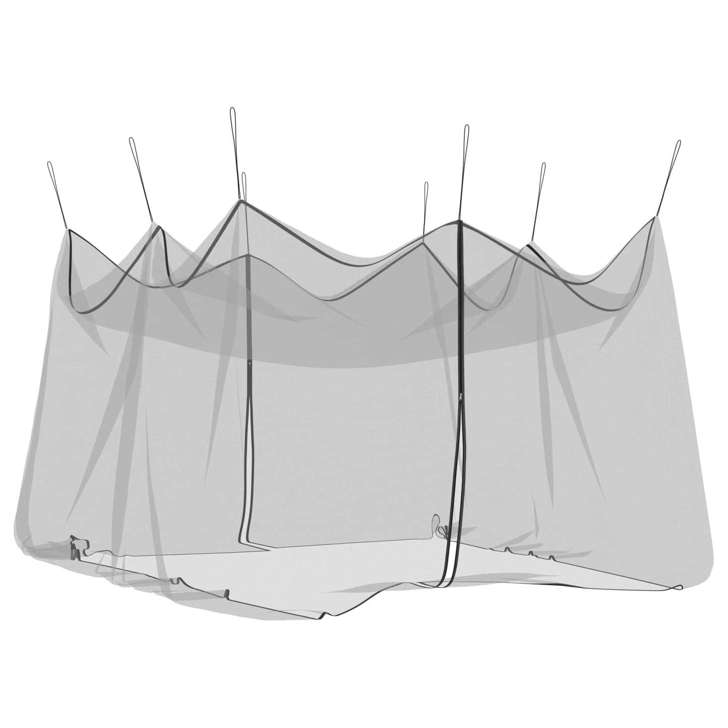 Garden Mosquito Net 156 Mesh Black 4 x 4 x 2.5 m Polyester