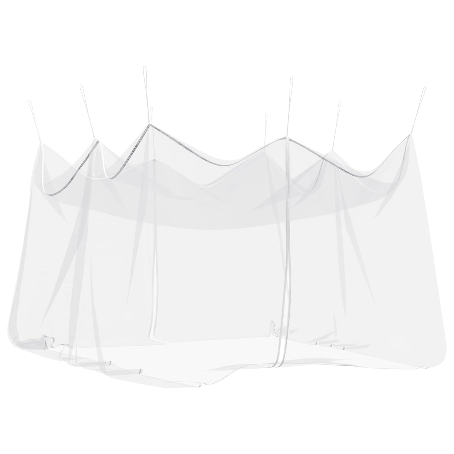 Garden Mosquito Net 156 Mesh White 4 x 4 x 2.5 m Polyester