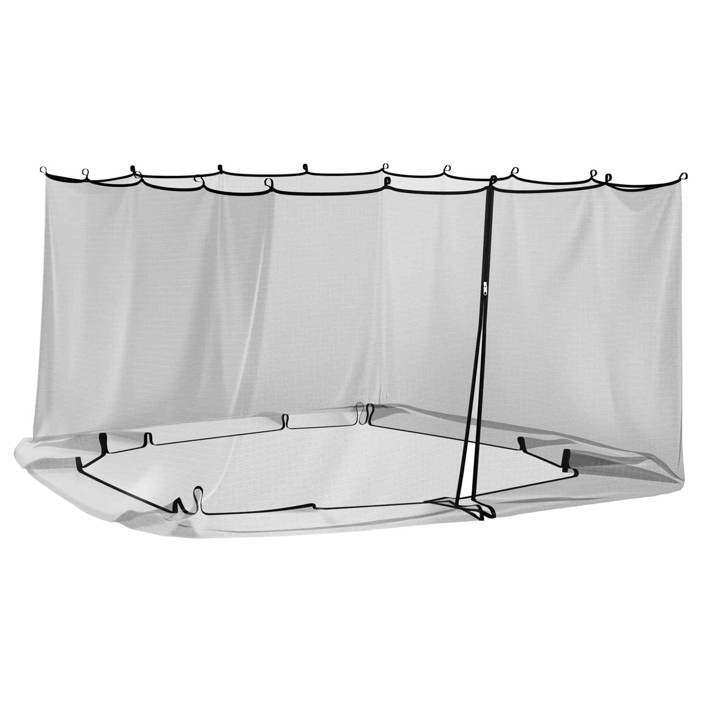 Mosquito Net for Gazebo 220 mesh Black 3.6 x 3.6 x 2 m