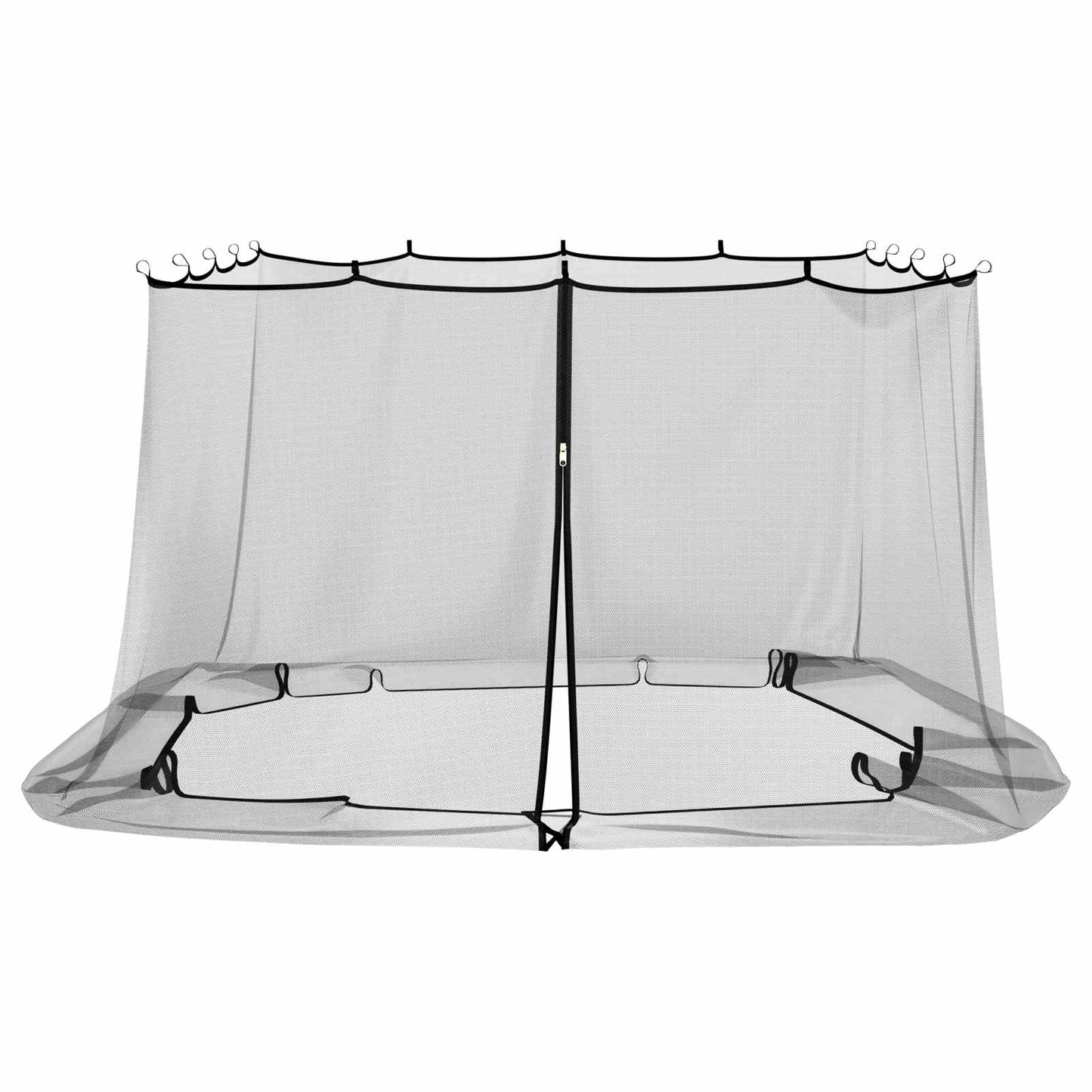Mosquito Net for Gazebo 220 mesh Black 3.6 x 3.6 x 2 m