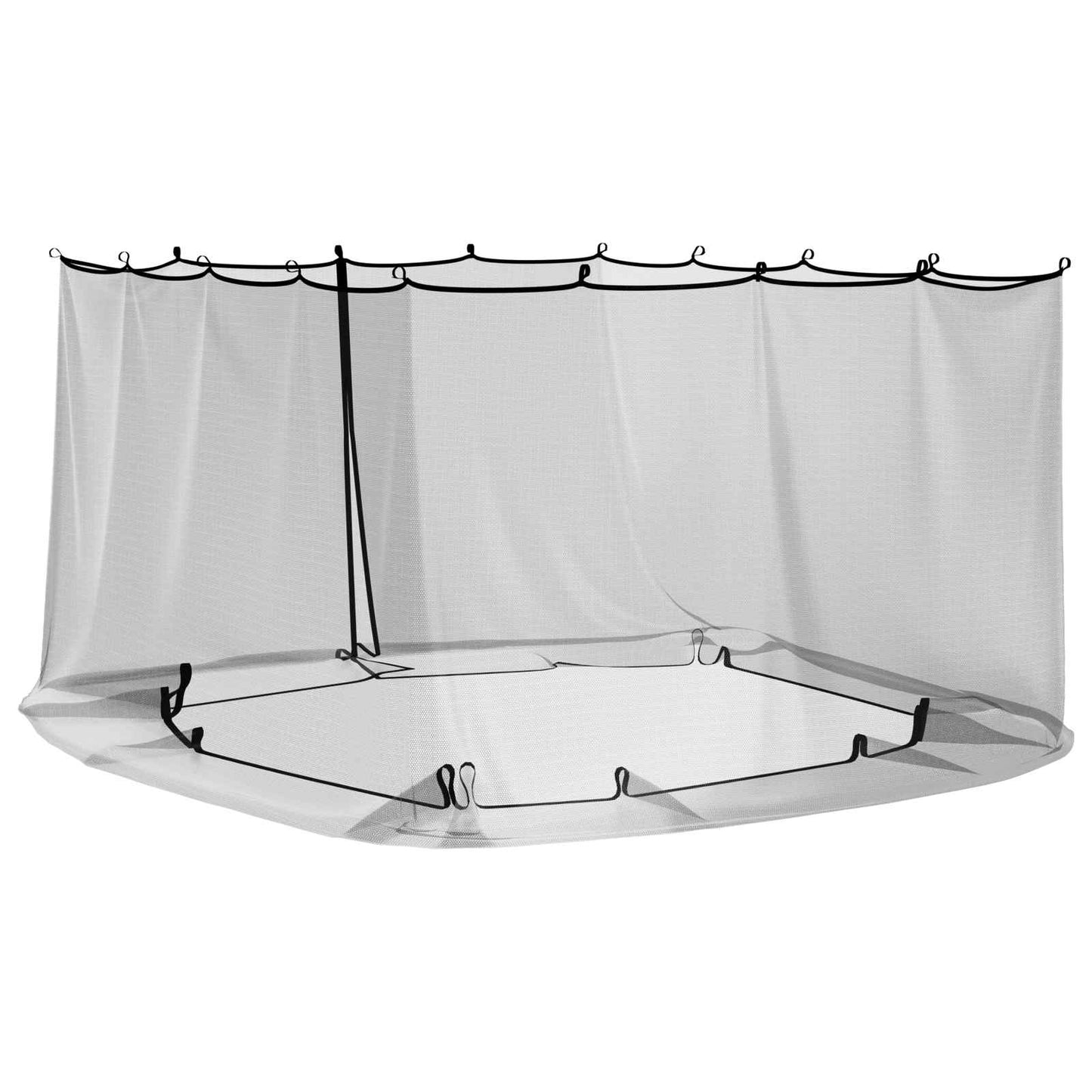 Mosquito Net for Gazebo 220 mesh Black 4.5 x 3 x 2 m Polyester