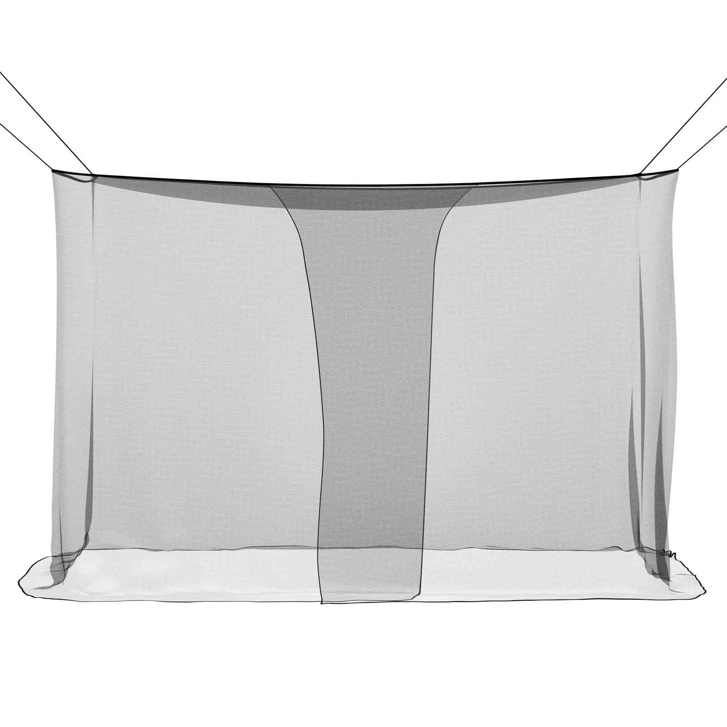 Mosquito Net for Bed 156 Mesh Black 220 x 120 x 150 cm