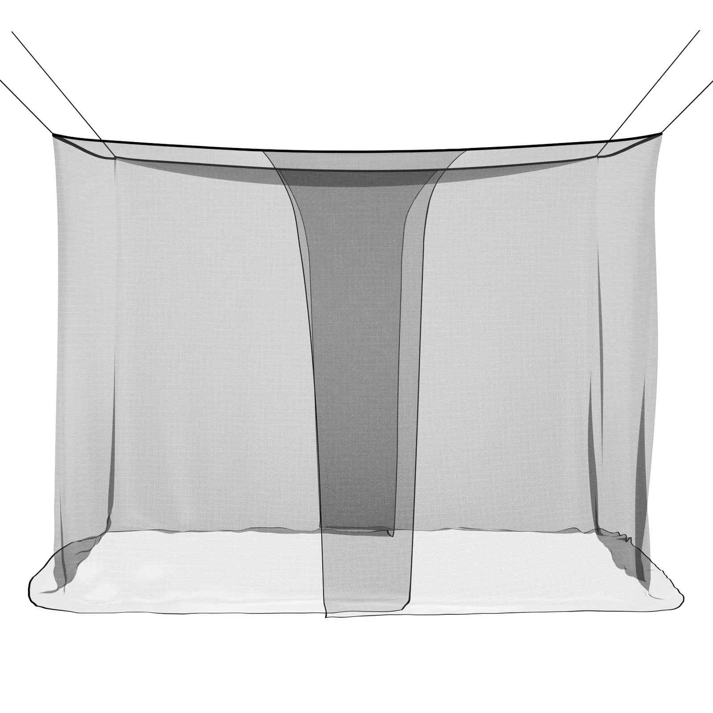 Mosquito Net for Bed 156 Mesh Black 220 x 150 x 180 cm