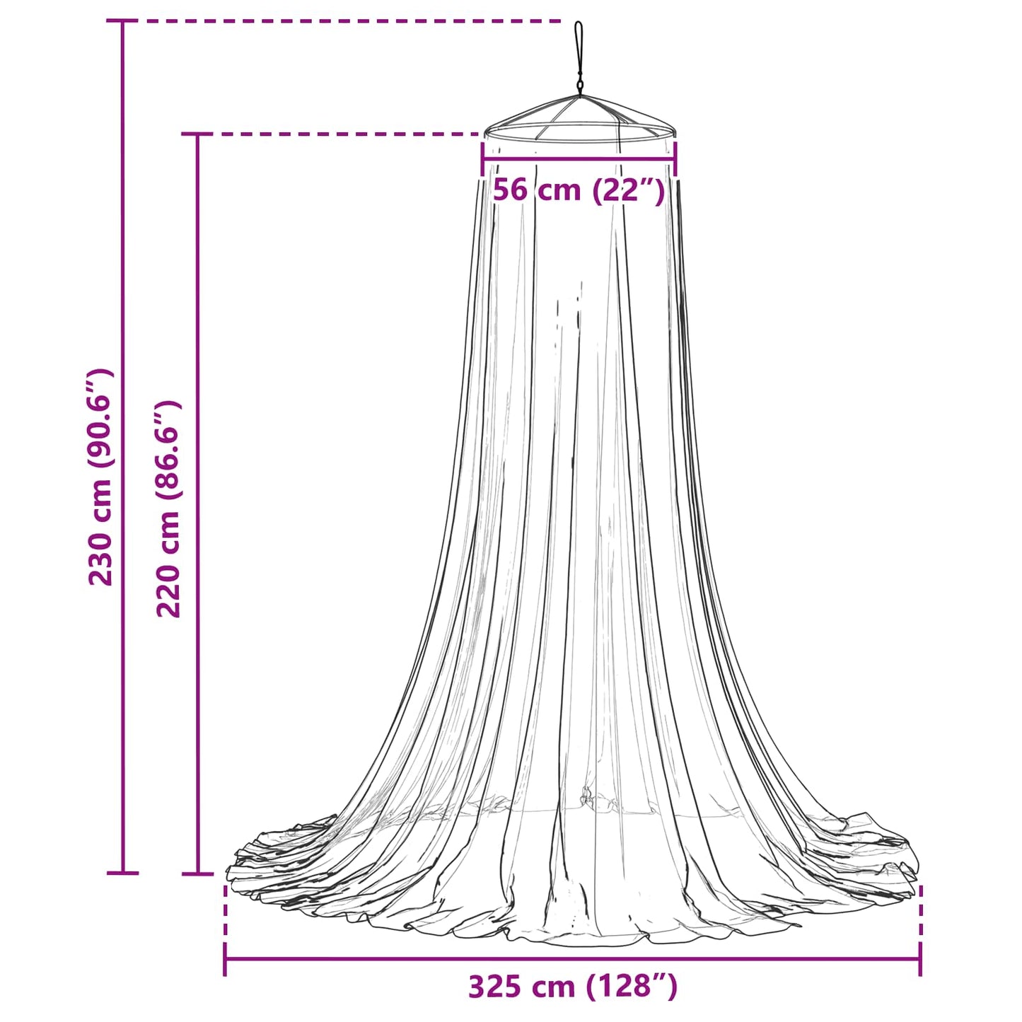 Mosquito Net for Bed 3 pcs 156 mesh Black Polyester