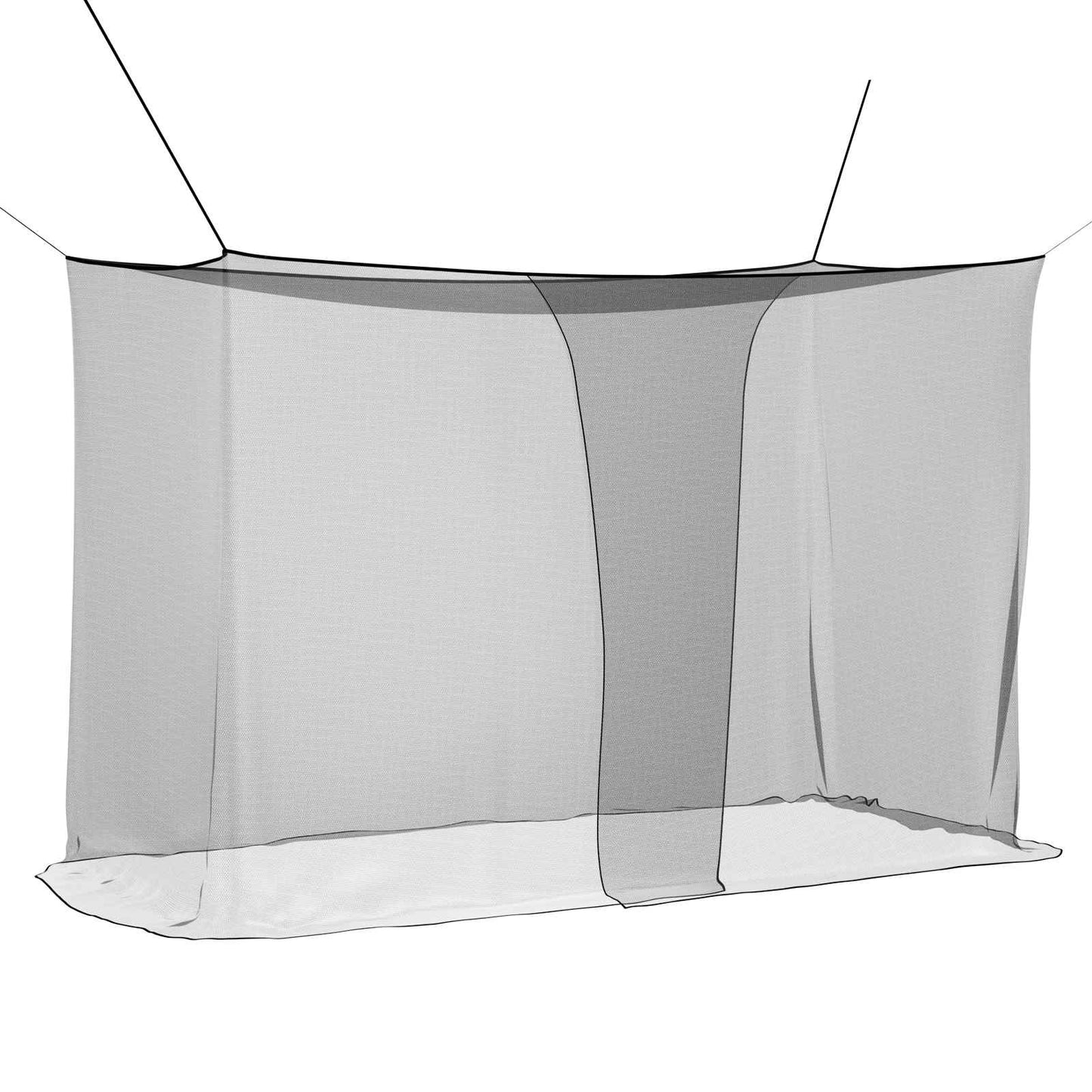 Mosquito Net for Bed 156 Mesh 3 pcs Black Polyester