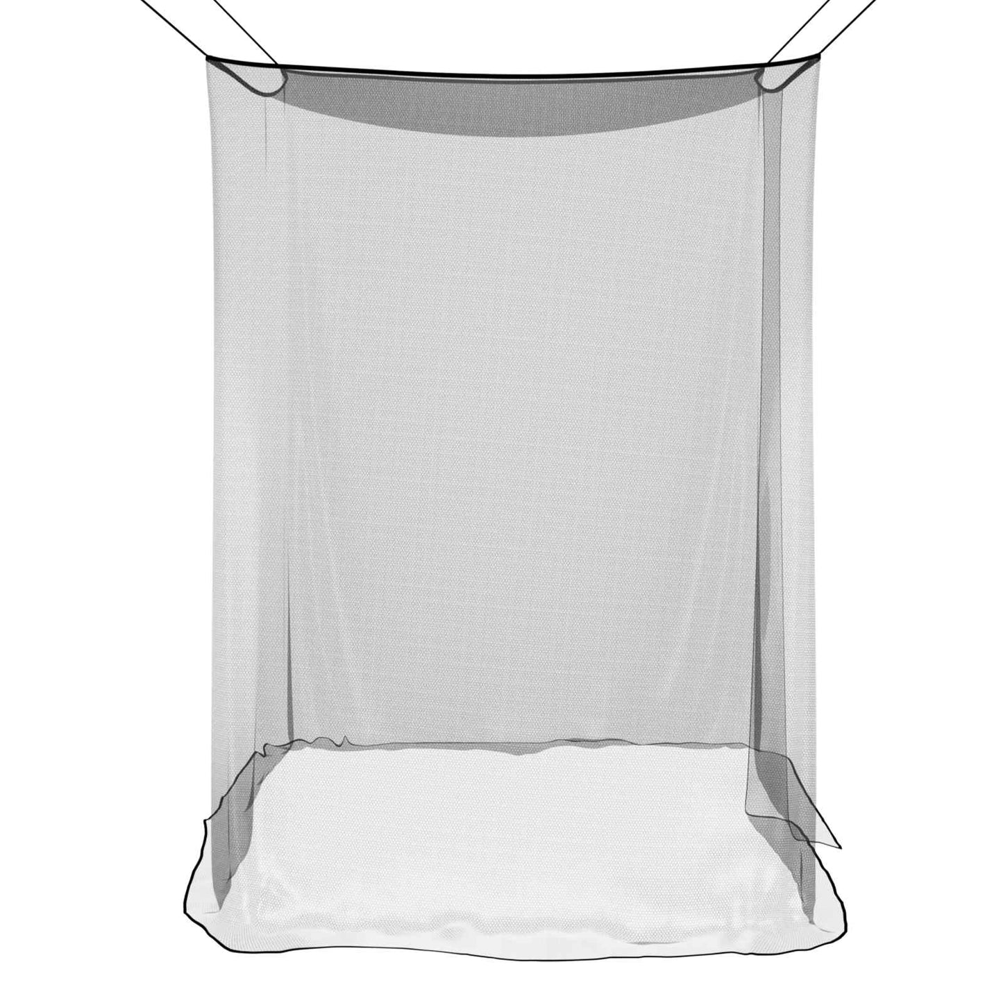 Mosquito Net for Bed 156 Mesh 3 pcs Black Polyester