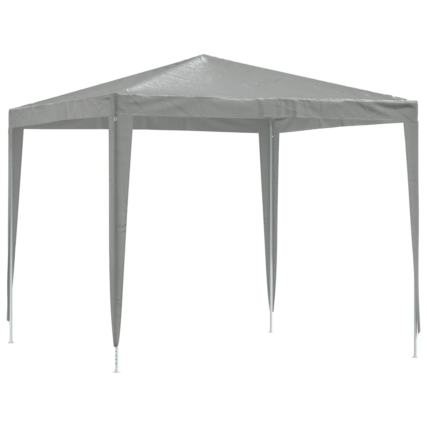 Party Tent 250 x 250 x 240 cm Light Grey PE and Steel