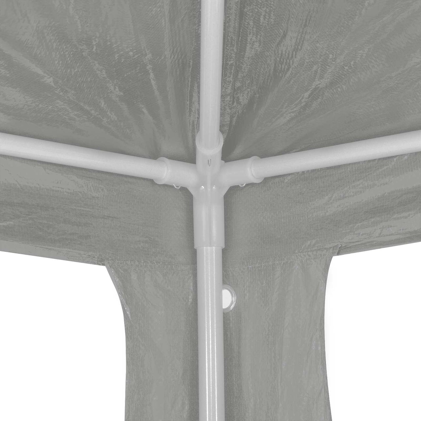 Party Tent Light Grey 300 x 300 x 255 cm PE and Steel