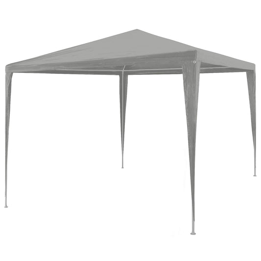 Party Tent Light Grey 300 x 300 x 255 cm PE and Steel