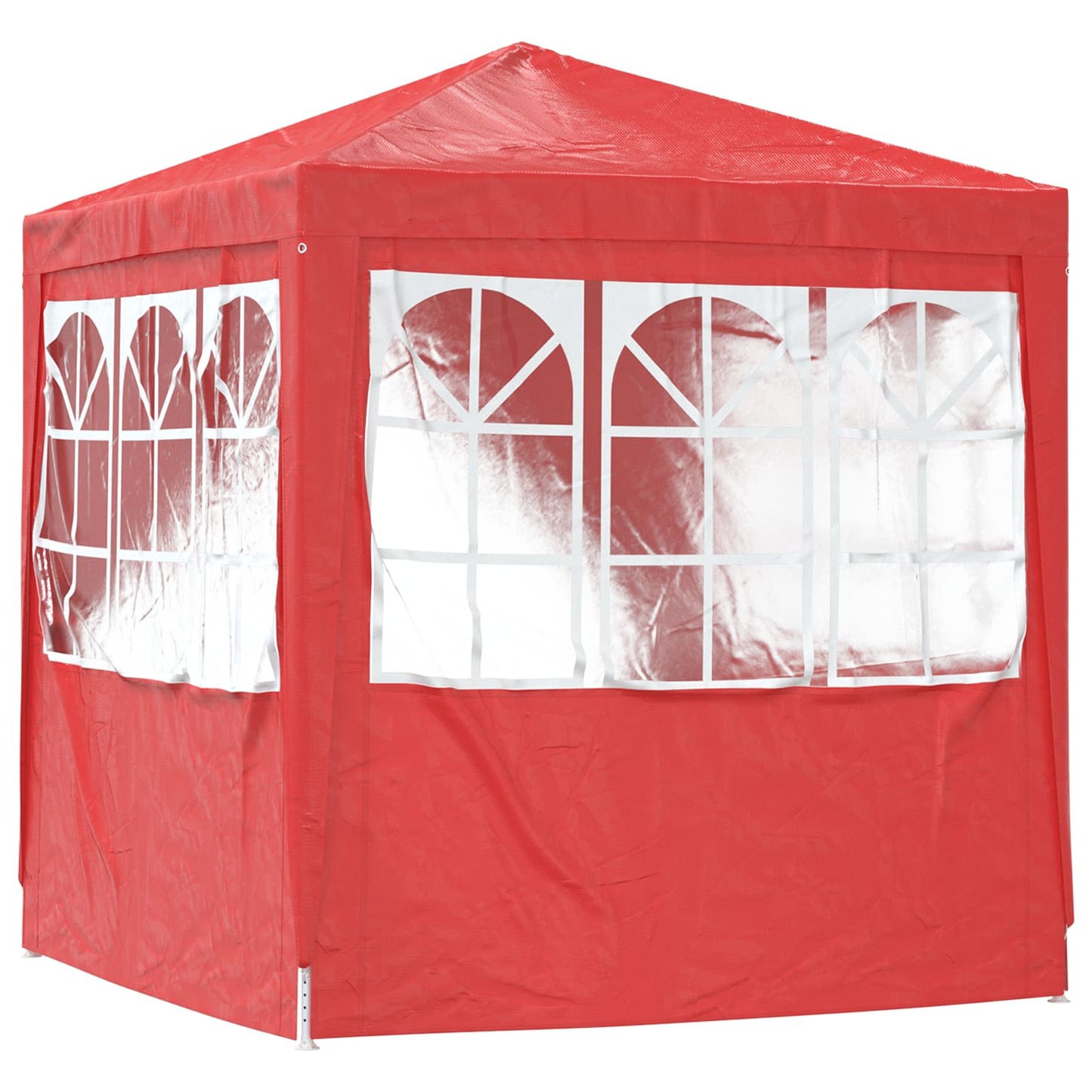 Party Tent Red 200 x 200 x 240 cm PE and Steel