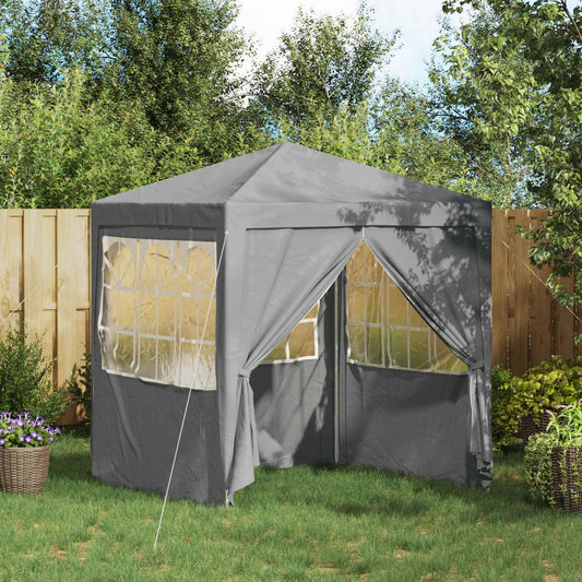 Party Tent 200 x 200 x 240 cm Light Grey PE and Steel