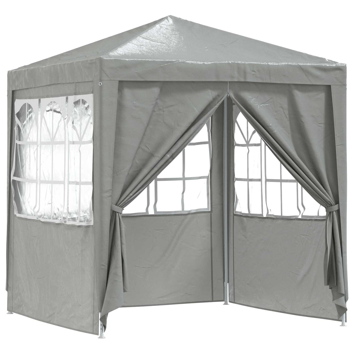 Party Tent Light Grey 200 x 200 x 240 cm PE and Steel