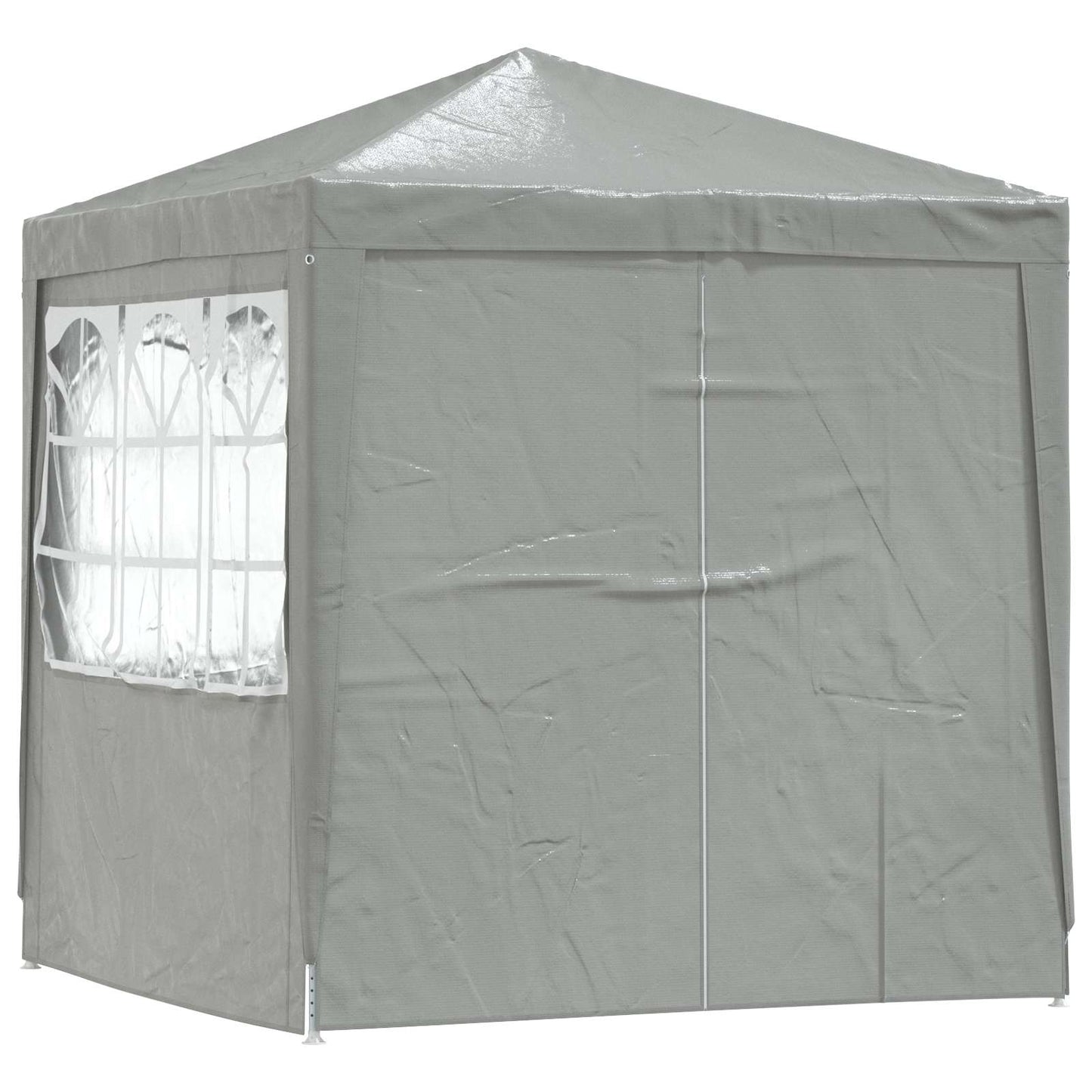 Party Tent Light Grey 200 x 200 x 240 cm PE and Steel