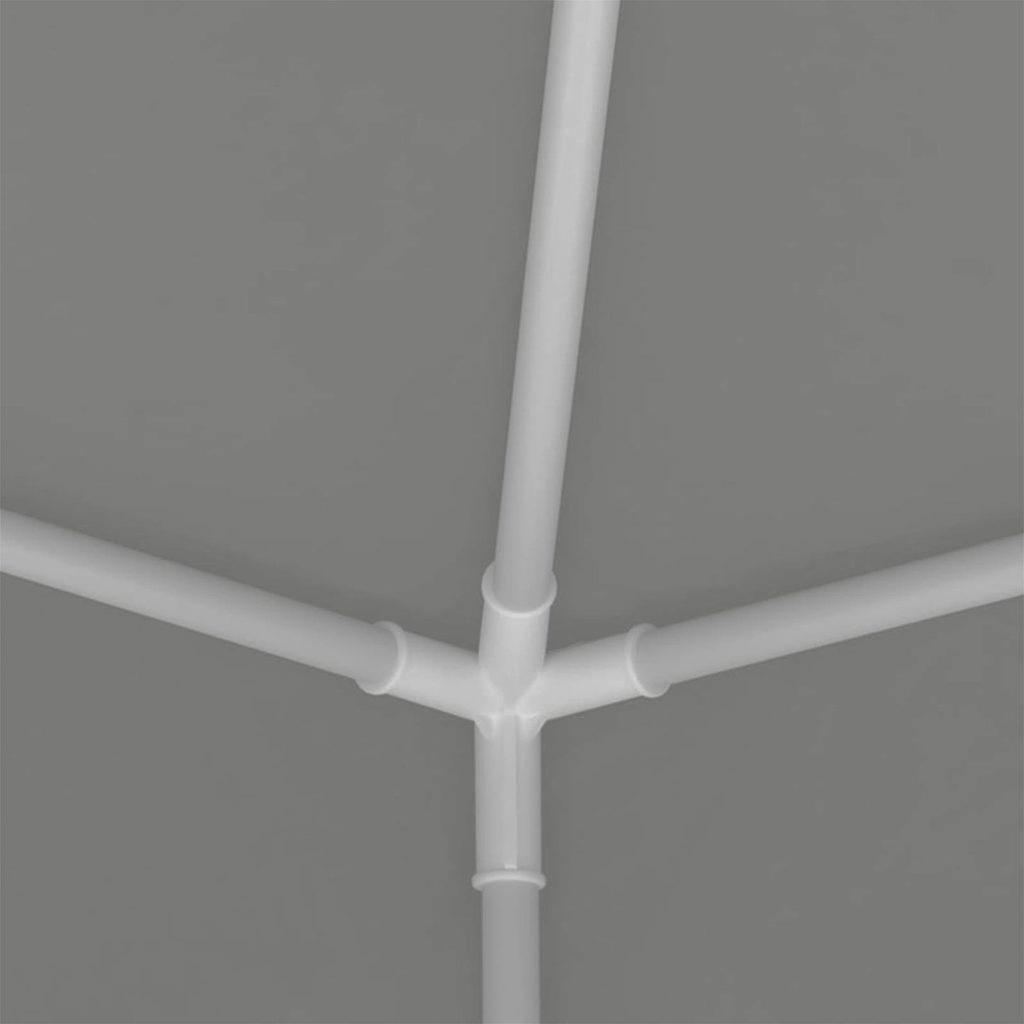 Party Tent Light Grey 250 x 250 x 240 cm PE and Steel