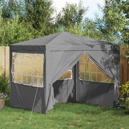 Party Tent 250 x 250 x 240 cm Light Grey PE and Steel