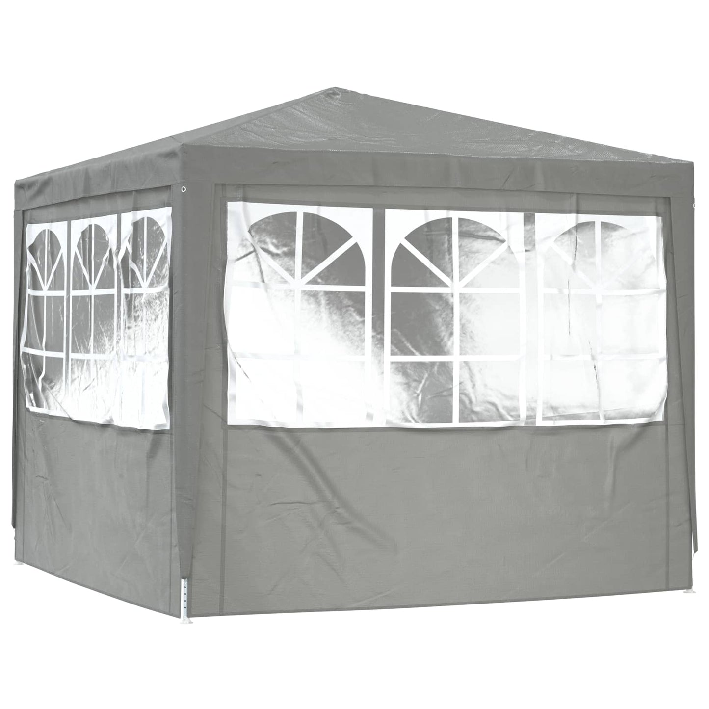 Party Tent Light Grey 250 x 250 x 240 cm PE and Steel