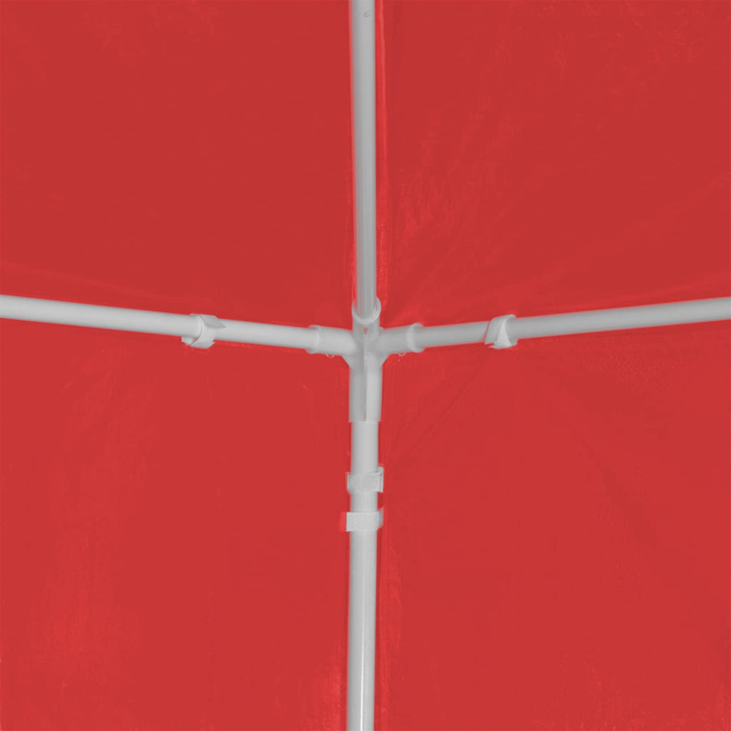 Party Tent 300 x 300 x 255 cm Red PE and Steel