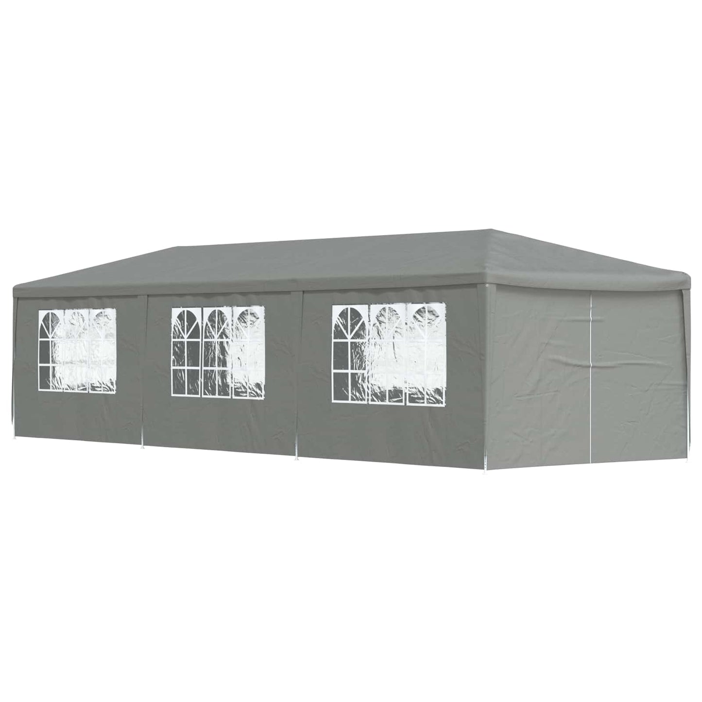Party Tent 900 x 300 x 255 cm Light Grey PE and Steel