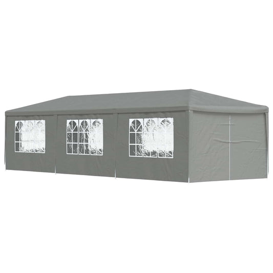 Party Tent 900 x 300 x 255 cm Light Grey PE and Steel