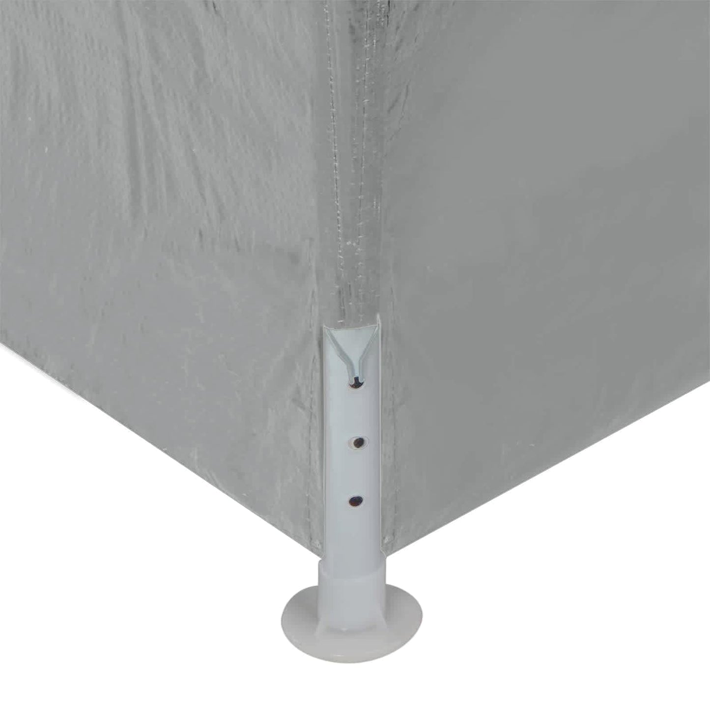 Party Tent 1200 x 300 x 255 cm Light Grey PE and Steel
