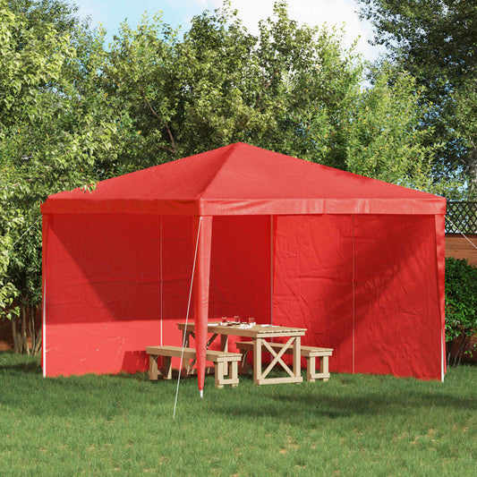 Party Tent Sidewall 2 pcs 300 x 195 cm Red PE and Steel