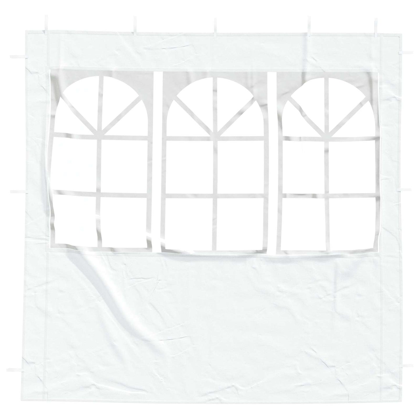 Party Tent Sidewall 2 pcs 200 x 195 cm White PE and Steel