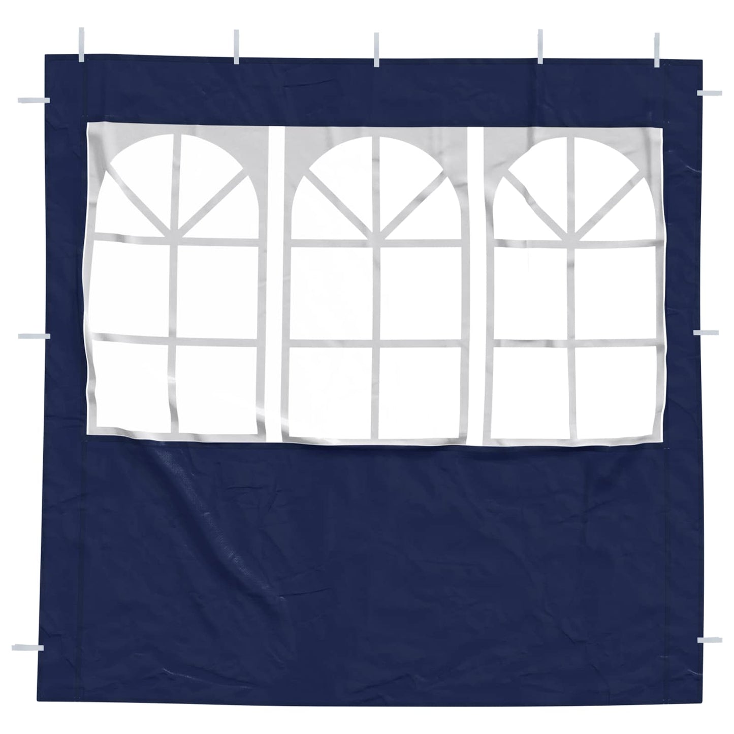 Party Tent Sidewall 2 pcs 200 x 195 cm Blue PE and Steel